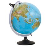 NOVA RICO GLOBO GEOGRAFICO ILLUMINATO A RILIEVO URANIO Ã˜ 30CM NOVARICO
