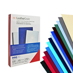 GBC 100 COPERTINE LEATHERGRAIN 250GR A4 BLU SCURO GOFFRATO