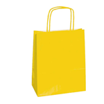 Mainetti Bags 25 SHOPPERS CARTA KRAFT 45X15X50CM TWISTED giallo