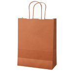 25 shoppers Twisted carta kraft 22x10x29cm terracotta Mainetti Bags