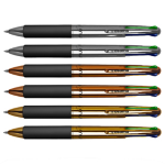 Astuccio 6 penne sfera 4 colori Multi 1,0mm Chrome Osama