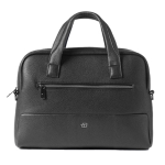 IN TEMPO Borsa c/manici slim Gate Trended ecopelle dim.41x30x7cm nero InTempo