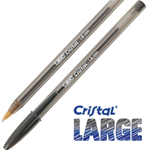 Scatola 50 penna sfera CRISTALÂ® large 1,6mm nero BICÂ®