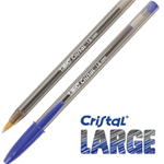 Scatola 50 penna sfera CRISTALÂ® large 1,6mm blu BICÂ®