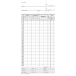 DATA UFFICIO 100 schede Orologio Presenze mensile 22,5x10,4cm 275gr. DU158000000