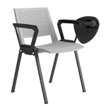 Unisit Seduta attesa Kentra KEV grigio con braccioli fissi+tavoletta