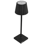 King Collection Lampada da tavolo a LED in alluminio e PMMA nero