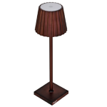 King Collection Lampada da tavolo a LED in alluminio e PMMA ruggine
