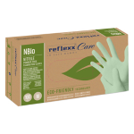 Conf 100 Guanti in nitrile bio tg L verde pastello Reflexx