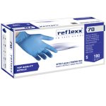 Conf 100 Guanti In Nitrile R70 tg M Senza Polvere Reflexx