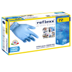 Conf 100 Guanti In Nitrile R72 taglia M azzurri foodline Reflexx