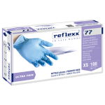 Conf 100 Guanti In Nitrile R77100 taglia XL azzurri Reflexx