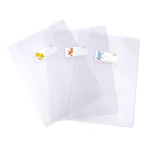 Colorosa Coprimaxi Superseta PVC goffrato neutro A5 c/alette e portanome Ri.Plast