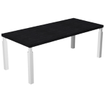 ARTEXPORT Scrivania dir. 210x90cm PRESTIGE QUADRO Nero venato/bianco