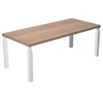 ARTEXPORT Scrivania dir. 210x90cm PRESTIGE QUADRO Ciliegio arabis/bianco