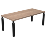 ARTEXPORT Scrivania dir. 210x90cm PRESTIGE QUADRO Ciliegio Arabis/nero