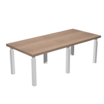 ARTEXPORT Tavolo riunione 220x100cm PRESTIGE QUADRO Ciliegio arabis/bianco