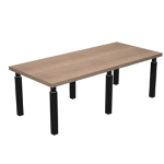 ARTEXPORT Tavolo riunione 220x100cm PRESTIGE QUADRO ciliegio arabis/nero