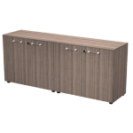 ARTEXPORT Coppia mobili bassi con ante ELEGANCE 180x45,3x75Hcm Noce Toscano