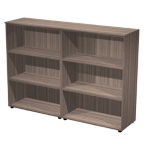 ARTEXPORT Coppia mobili medi ELEGANCE 180x45,3x126,2Hcm Noce Toscano