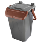 Mobil Plastic Contenitore portarifiuti Ecology 35Lt c/sportello e maniglione bruno