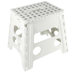 King Collection Sgabello Clic Clac alto bianco 30x22x32cm