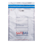 Bong Packaging 100 Sacchetti di sicurezza bianchi Safe Bag per corrieri B5 18,6x25,5+4cm