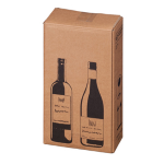 Bong Packaging 10 Scatole per due bottiglie Wine Pack 20,4x10,8x36,8cm