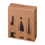 Bong Packaging 10 Scatole per tre bottiglie Wine Pack 30,5x10,8x36,8cm