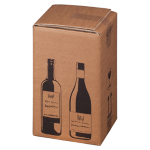 Bong Packaging 10 Scatole per quattro bottiglie Wine Pack 21,2x20,4x36,8 cm