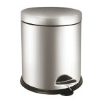 Medial International Pattumiera a pedale Bin Basic 5L in acciaio inox