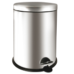 Medial International Pattumiera a pedale Bin Basic 12L in acciaio inox