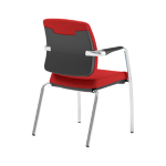 Unisit Seduta attesa Absolute AS4G rosso con braccioli inclusi