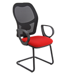 Unisit Seduta attesa Hubble HUS rosso con braccioli fissi