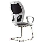 Unisit Seduta attesa Hubble grafix HUSGR nero/grigio con braccioli fissi