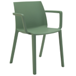 Unisit Seduta attesa Dora DORBR verde con braccioli inclusi