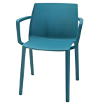 Unisit Seduta attesa Dora DORBR turchese con braccioli inclusi