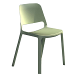 Unisit Seduta attesa Nuke NKS verde senza braccioli