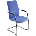 Unisit Poltroncina visitatore Lithium LTLTA celeste con braccioli inclusi