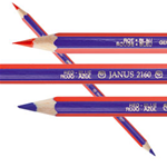 FABER-CASTELL MATITA BICOLORE SOTTILE ROSSO-BLU Janus 2160 FABER CASTELL