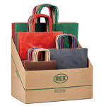 REX SADOCH Espositore 100 shopper Allegra colori scuri formati assortiti Sadoch