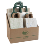 REX SADOCH Espositore 100 shopper Carta Erba formati assortiti Sadoch