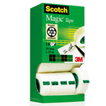 MULTI-PACK 12+2 ROTOLI SFUSI DI NASTRO SCOTCH MAGIC 810 PERM. 19MMX33MT