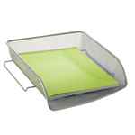 Vaschetta portacorrispondenza MESH in rete metallica argento ALBA