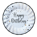 8 piatti Ã˜25cm Happy Birthday Big Party