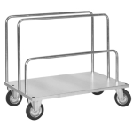 Tecnotelai Carrello a pianale per carichi lunghi c/ 2 barre alte e 1 bassa 120x80x64/104cm