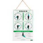 LEBEZ CARTELLO ORARIO IN ACRILICO ART.4506