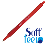 BIC SCATOLA 12 PENNE SFERA SCATTO SOFTFEEL CLIC 1.0mm ROSSO