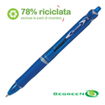 PENNA SFERA SCATTO ACROBALL PLASTIC 1.0MM BLU BEGREEN PILOT