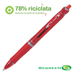 PENNA SFERA SCATTO ACROBALL PLASTIC 1.0MM ROSSO BEGREEN PILOT